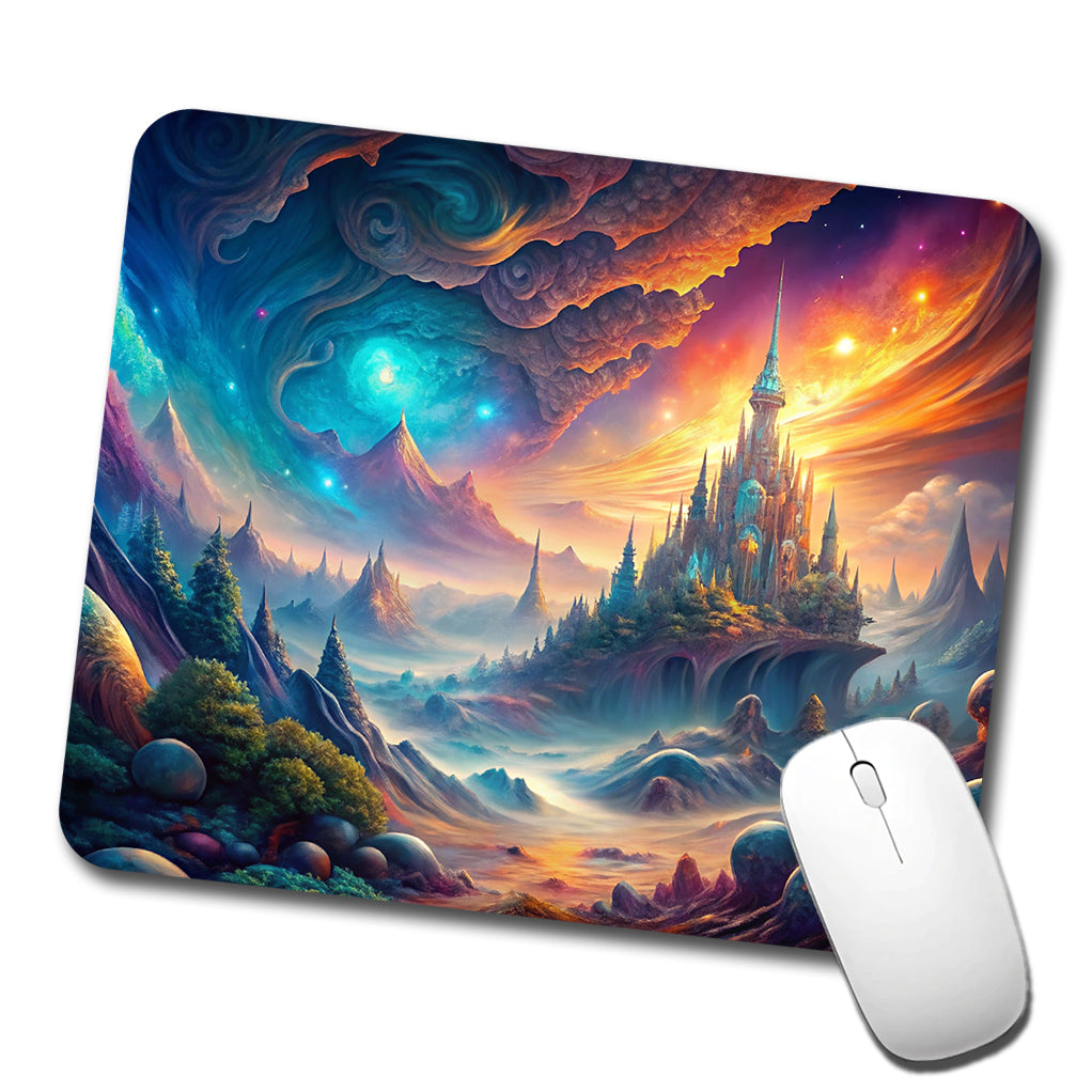 Fantasy World Abstract Art Low Profile Mouse Pad Mat