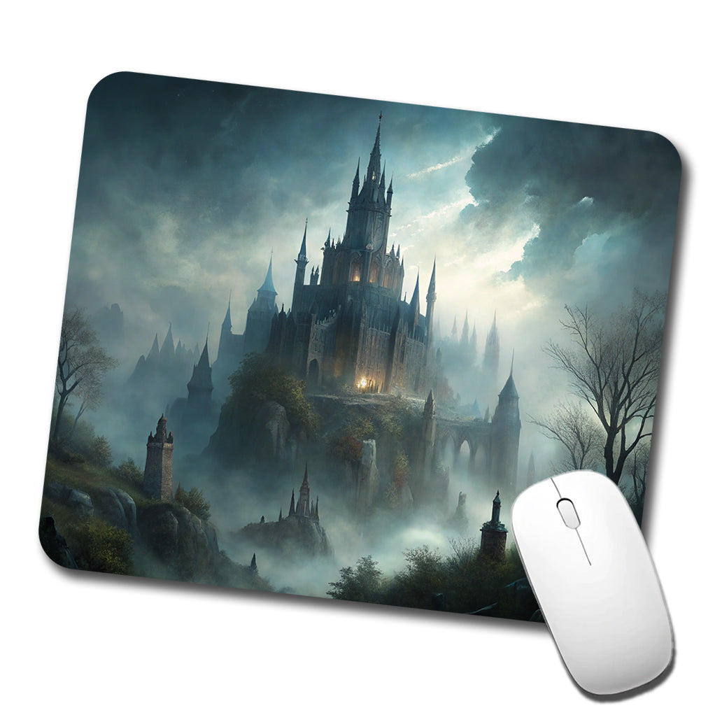 Gothic Horror Castle Low Profile Mouse Pad Mat