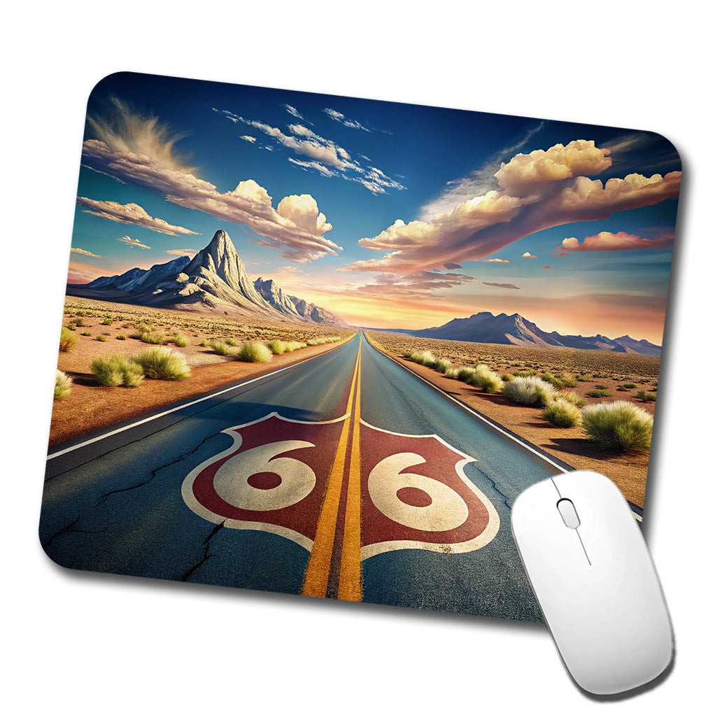Highway Route 66 Southwest Art Low Profile Mouse Pad Mat