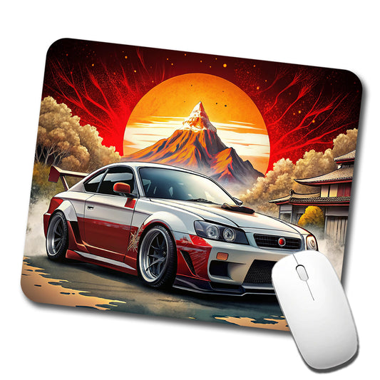 Japanese JDM Tuner Car Art Low Profile Mouse Pad Mat