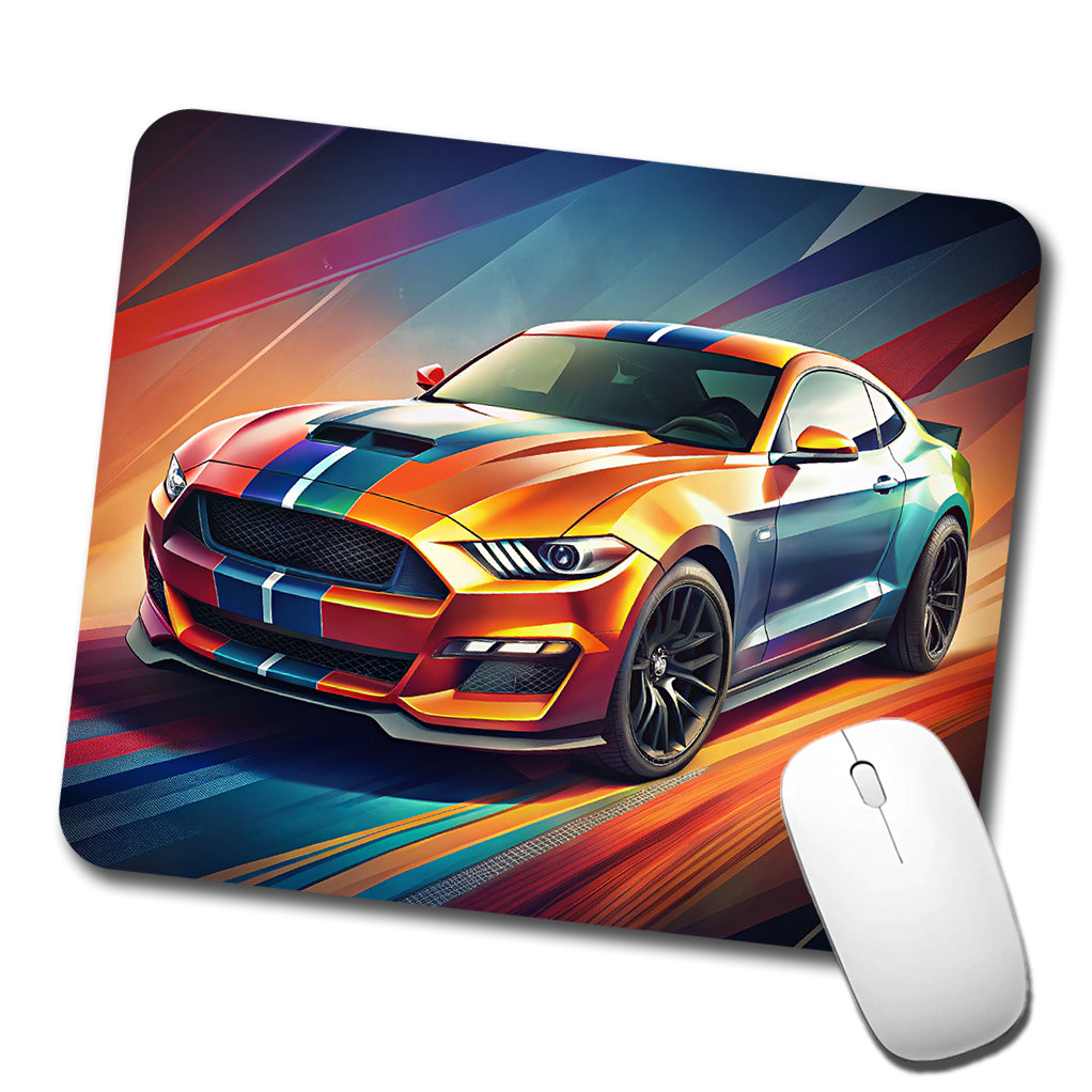 Modern Muscle Car Art Low Profile Mouse Pad Mat