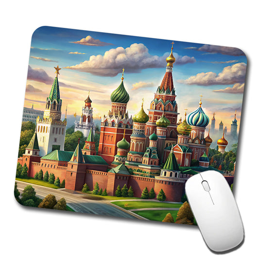 Russian Kremlin Moscow Russia Low Profile Mouse Pad Mat