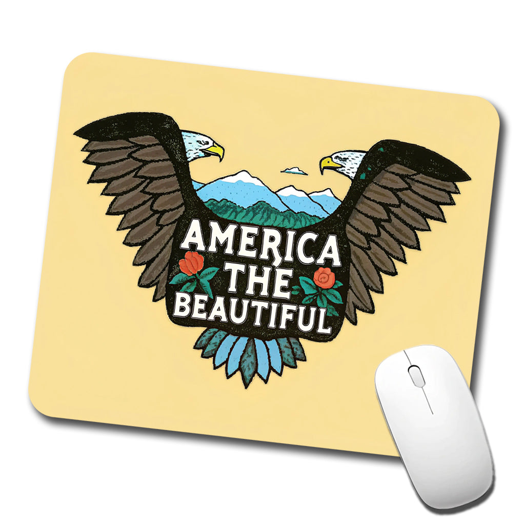 America The Beautiful Eagle Wings USA Low Profile Mouse Pad Mat
