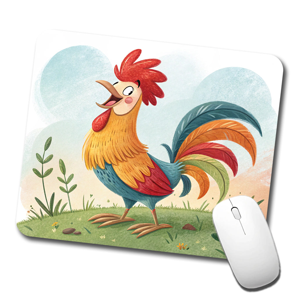 Happy Rooster Low Profile Mouse Pad Mat