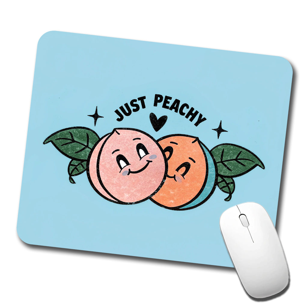 Just Peachy Adorable Low Profile Mouse Pad Mat