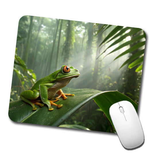 Puerto Rico Frog Cute Low Profile Mouse Pad Mat