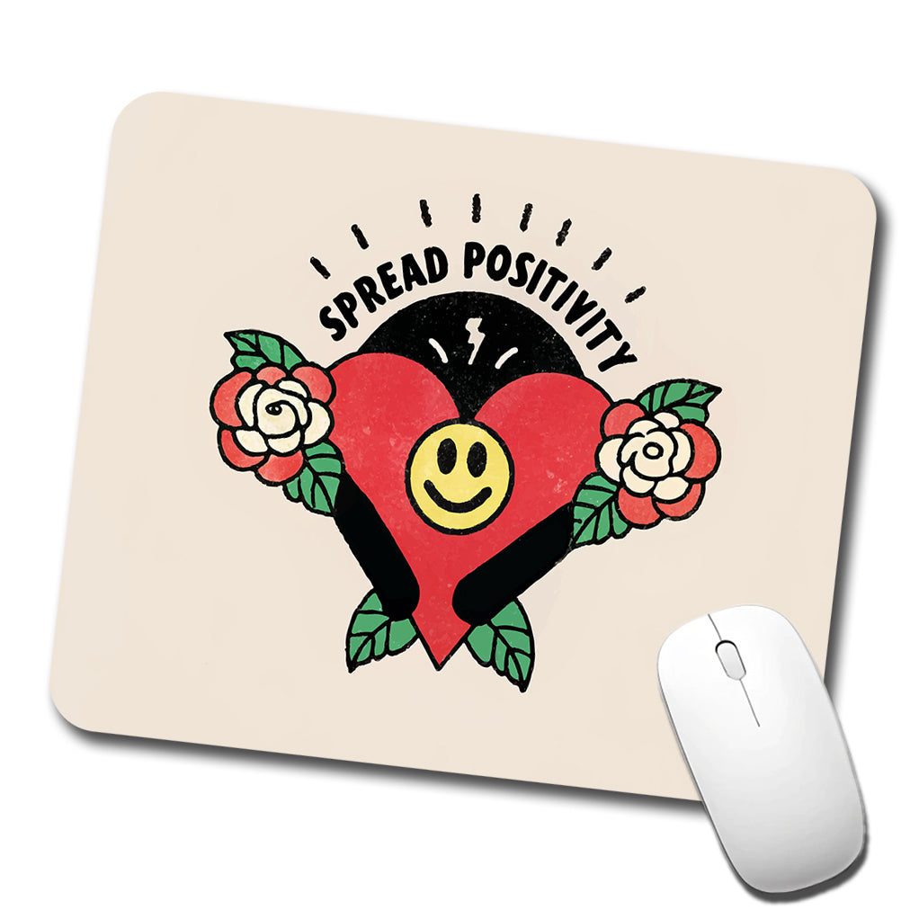 Spread Positivity Cute Low Profile Mouse Pad Mat
