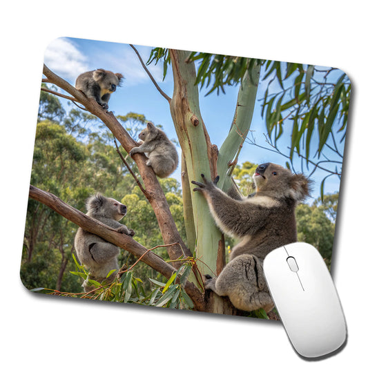 Bunch Of Koalas Low Profile Mouse Pad Mat