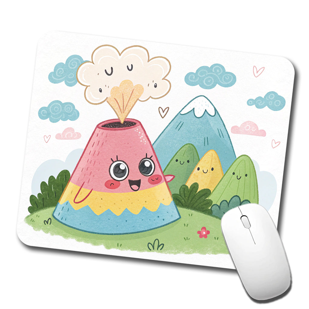 Kawaii Volcano Low Profile Mouse Pad Mat