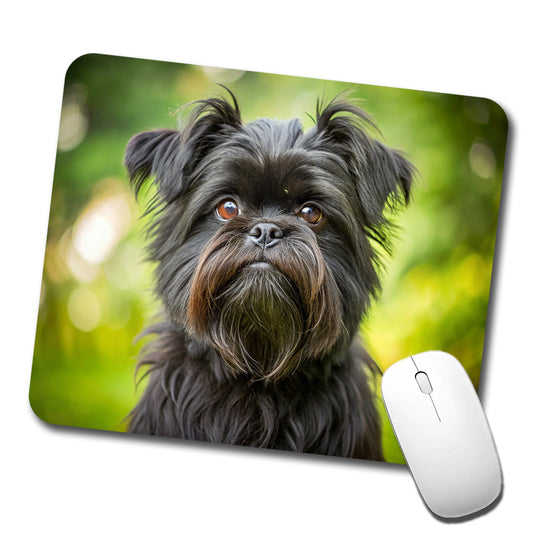 Affenpinscher Dog Photo Low Profile Mouse Pad Mat