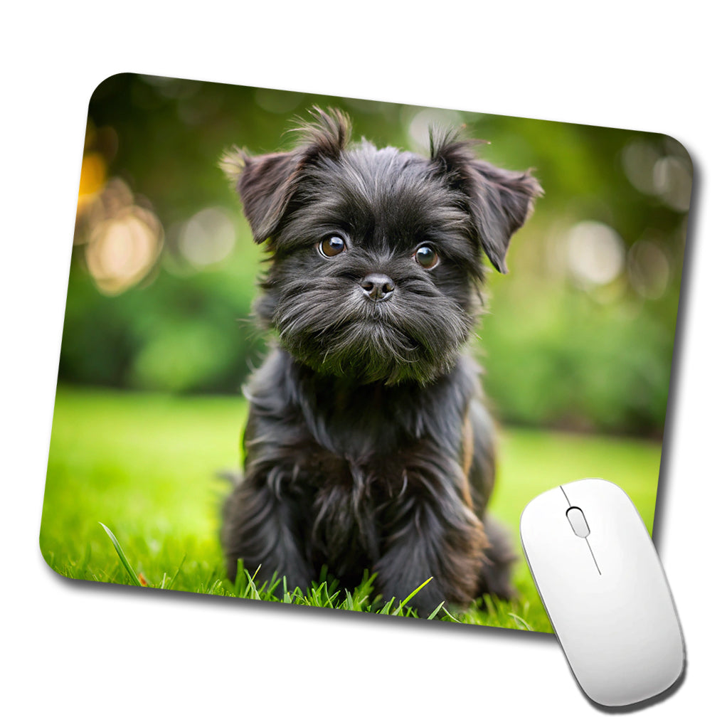 Affenpinscher Dog Puppy Photo Low Profile Mouse Pad Mat