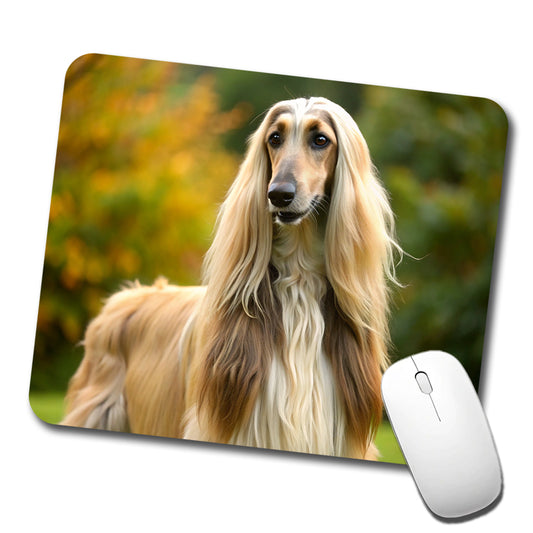 Afghan Hound Dog Photo Low Profile Mouse Pad Mat