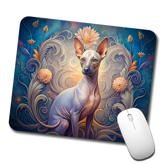 American Hairless Terrier Dog Art Nouveau Low Profile Mouse Pad Mat
