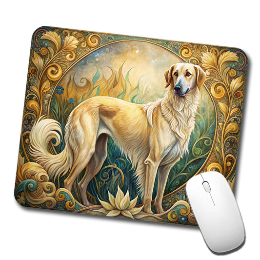 Anatolian Shepherd Dog Art Nouveau Low Profile Mouse Pad Mat