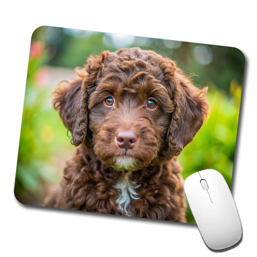 Barbet Dog Puppy Photo Low Profile Mouse Pad Mat