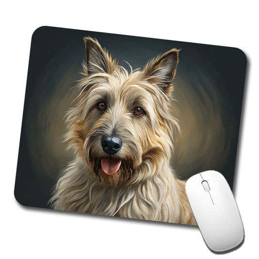 Berger Picard Dog Illustration Low Profile Mouse Pad Mat