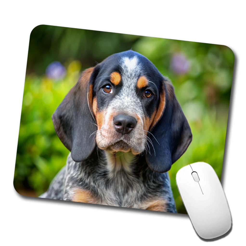 Bluetick Coonhound Dog Puppy Photo Low Profile Mouse Pad Mat