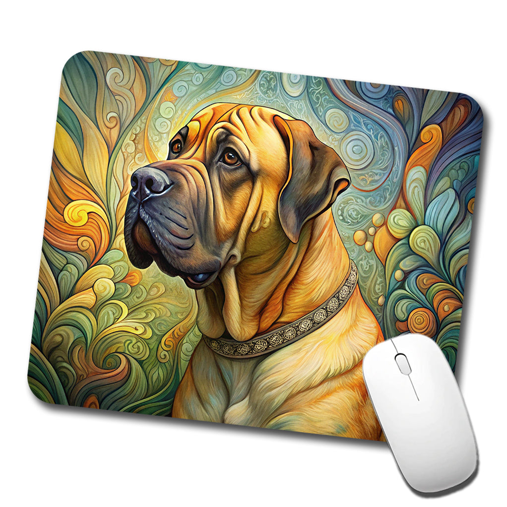 Boerboel Dog Art Nouveau Low Profile Mouse Pad Mat