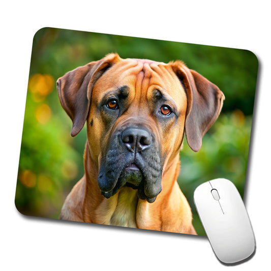 Boerboel Dog Photo Low Profile Mouse Pad Mat