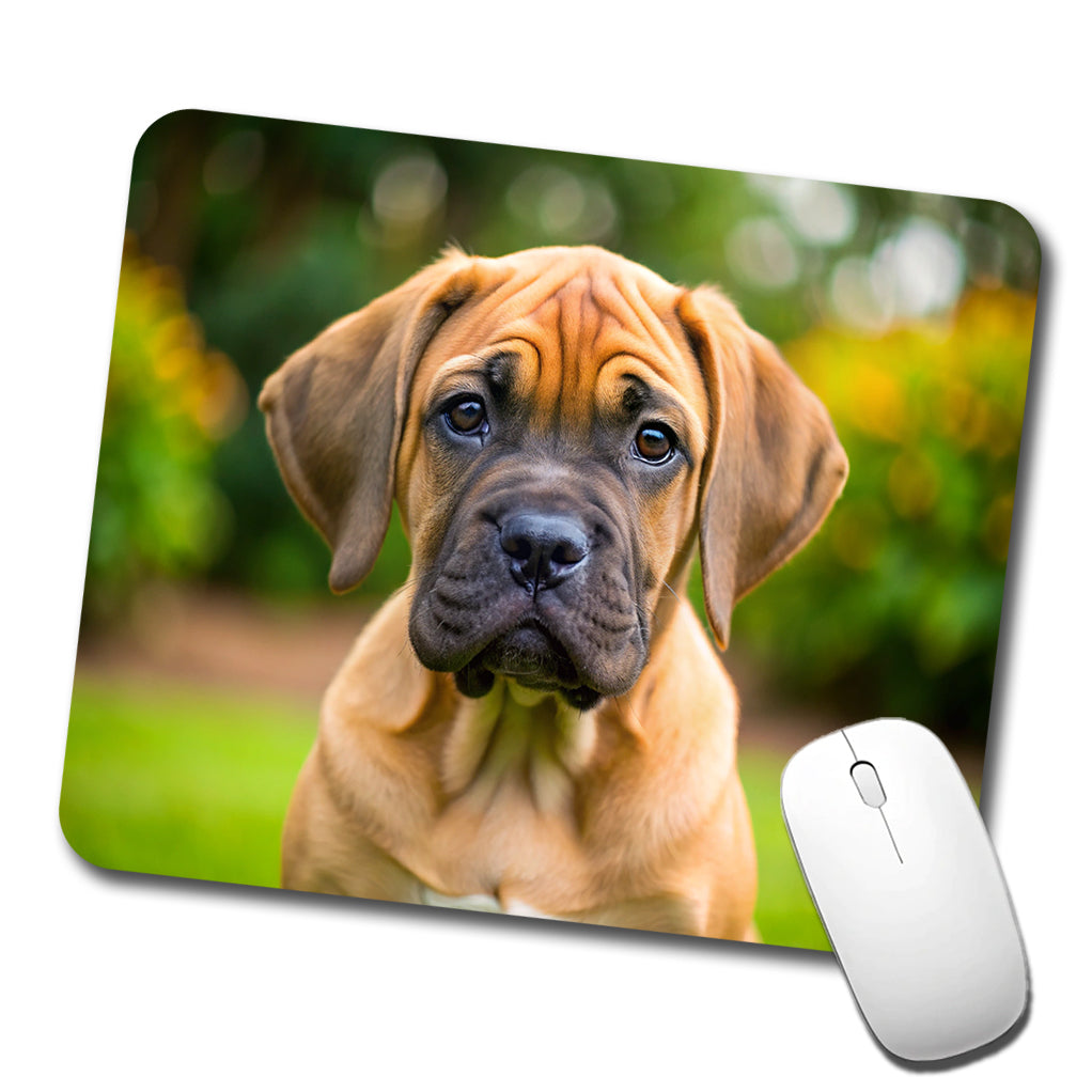Boerboel Dog Puppy Photo Low Profile Mouse Pad Mat