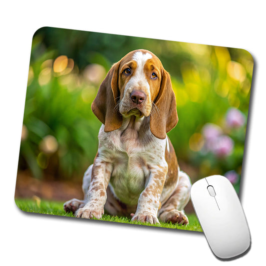 Bracco Italiano Dog Puppy Photo Low Profile Mouse Pad Mat