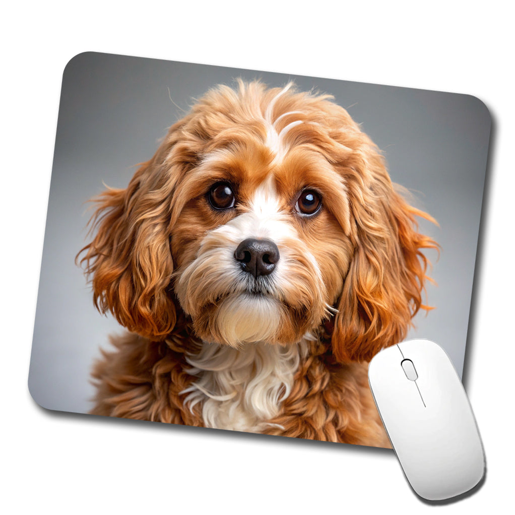 Cavapoo Dog Photo Low Profile Mouse Pad Mat