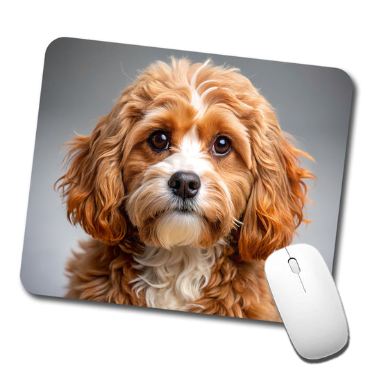 Cavapoo Dog Photo Low Profile Mouse Pad Mat