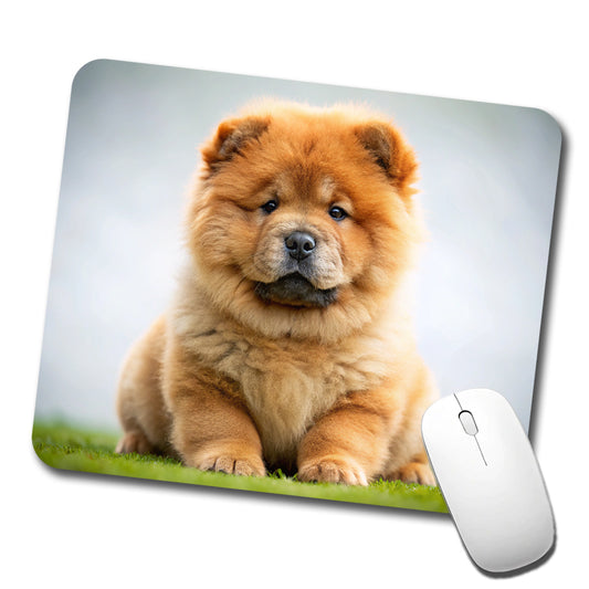 Chow Chow Dog Puppy Photo Low Profile Mouse Pad Mat