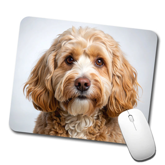 Cockapoo Dog Photo Low Profile Mouse Pad Mat