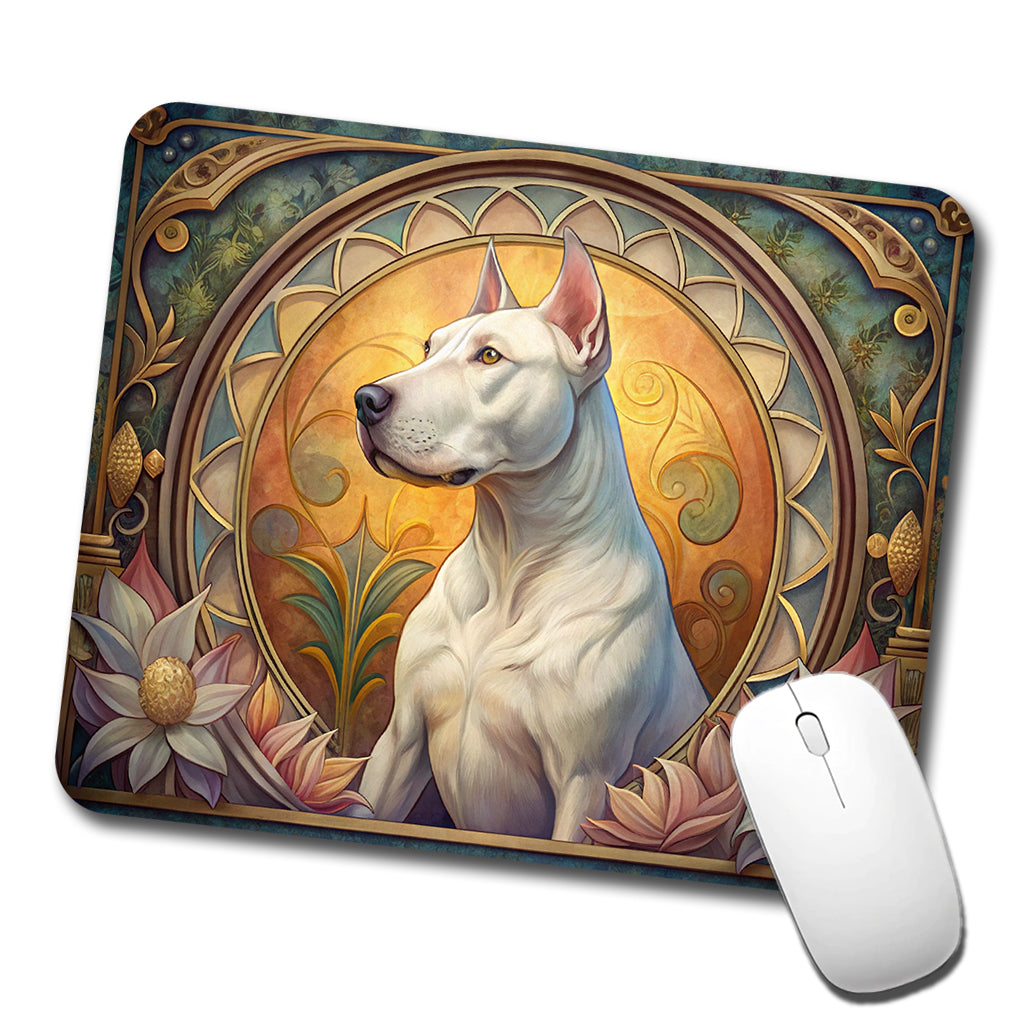 Dogo Argentino Dog Art Nouveau Low Profile Mouse Pad Mat