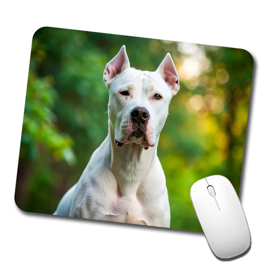 Dogo Argentino Dog Photo Low Profile Mouse Pad Mat