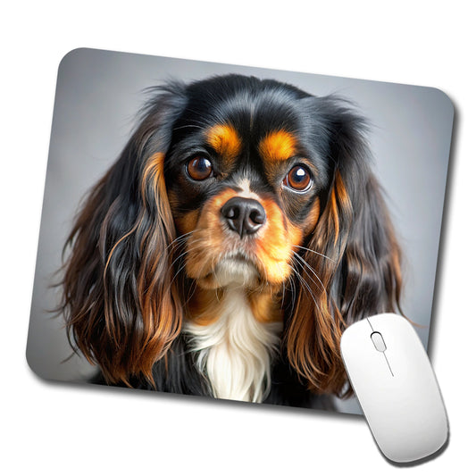 English Toy Spaniel Dog Photo Low Profile Mouse Pad Mat