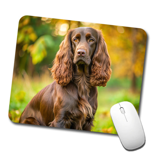 Field Spaniel Dog Photo Low Profile Mouse Pad Mat