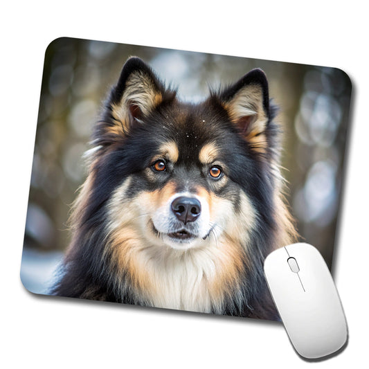 Finnish Lapphund Dog Photo Low Profile Mouse Pad Mat
