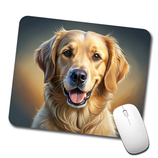Goldador Dog Illustration Low Profile Mouse Pad Mat