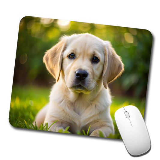Goldador Dog Puppy Photo Low Profile Mouse Pad Mat