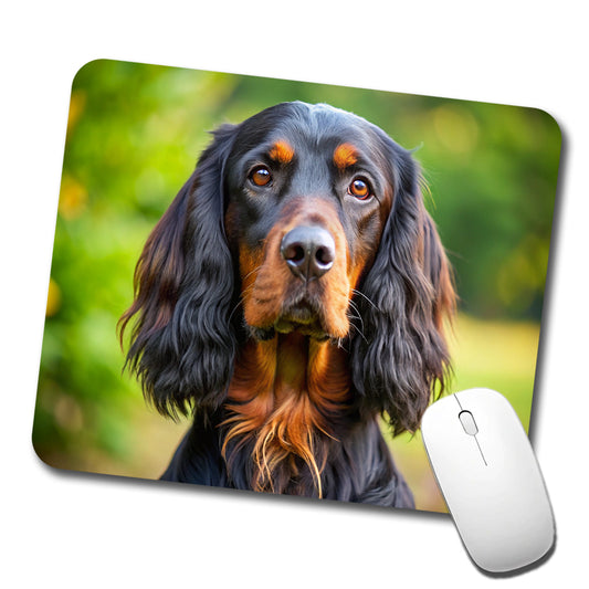 Gordon Setter Dog Photo Low Profile Mouse Pad Mat