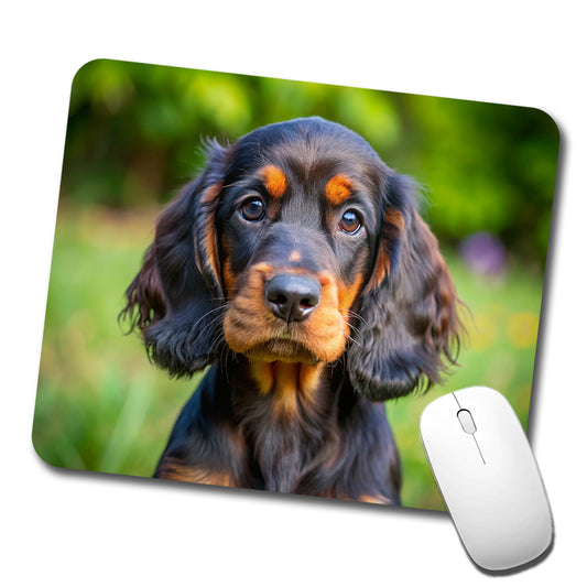 Gordon Setter Dog Puppy Photo Low Profile Mouse Pad Mat