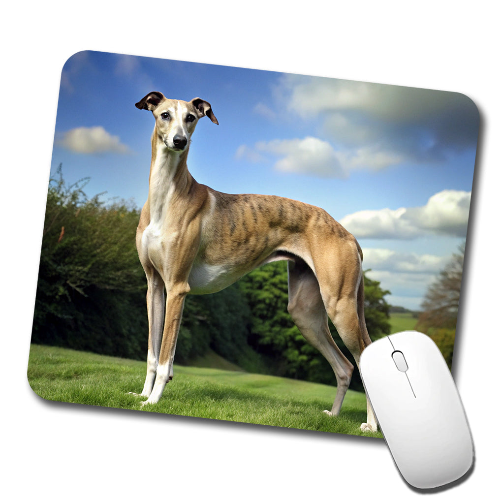 Greyhound Dog Photo Low Profile Mouse Pad Mat