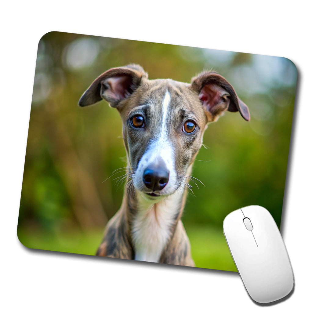 Greyhound Dog Puppy Photo Low Profile Mouse Pad Mat