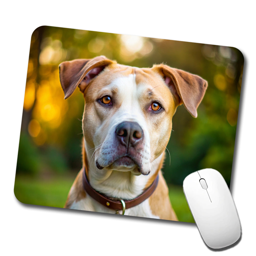Labrabull Dog Photo Low Profile Mouse Pad Mat