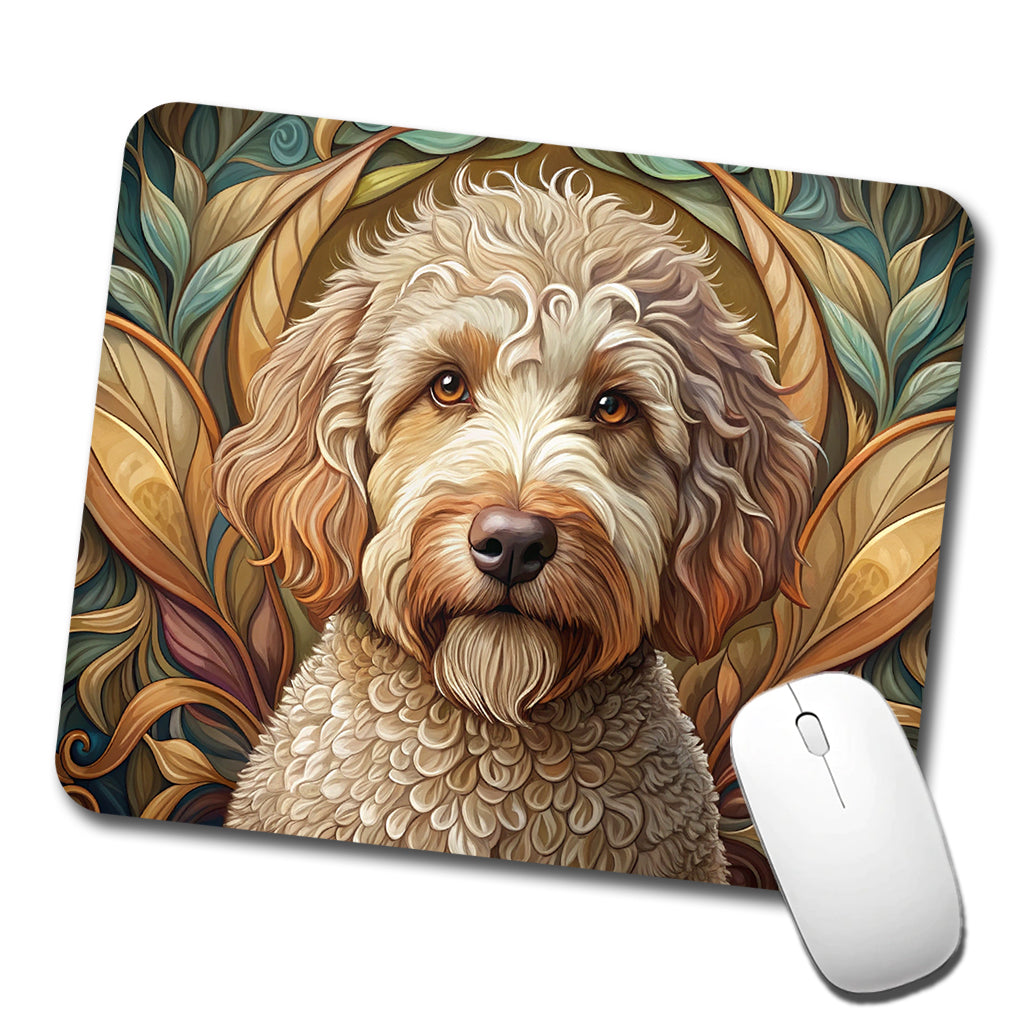 Lagotto Romagnolo Dog Art Nouveau Low Profile Mouse Pad Mat