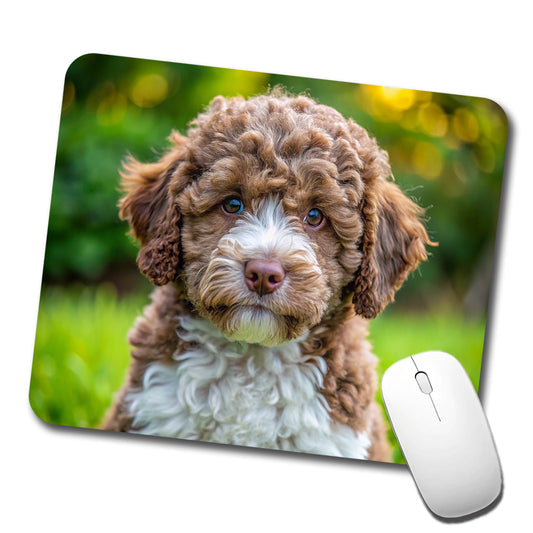 Lagotto Romagnolo Dog Puppy Photo Low Profile Mouse Pad Mat