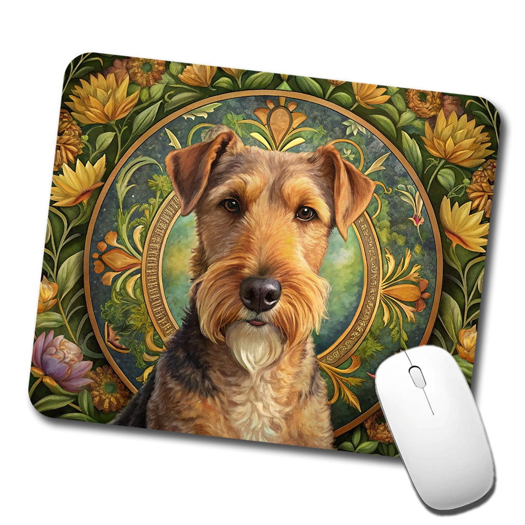 Lakeland Terrier Dog Art Nouveau Low Profile Mouse Pad Mat