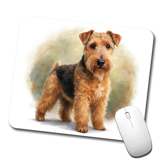 Lakeland Terrier Dog Illustration Low Profile Mouse Pad Mat