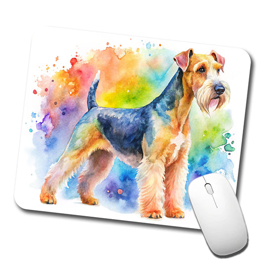Lakeland Terrier Dog Watercolor Style Low Profile Mouse Pad Mat