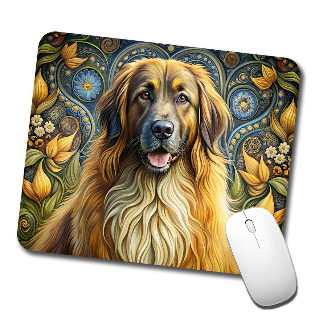 Leonberger Dog Art Nouveau Low Profile Mouse Pad Mat
