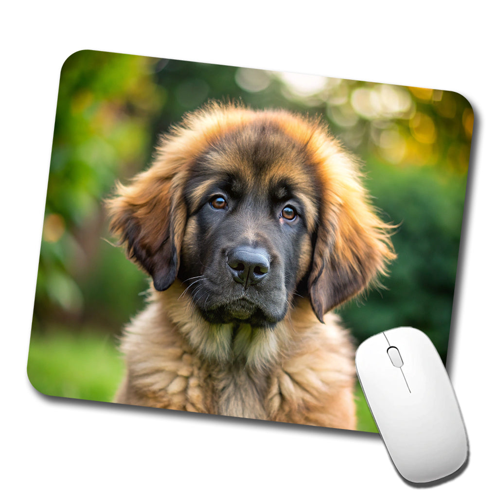 Leonberger Dog Puppy Photo Low Profile Mouse Pad Mat