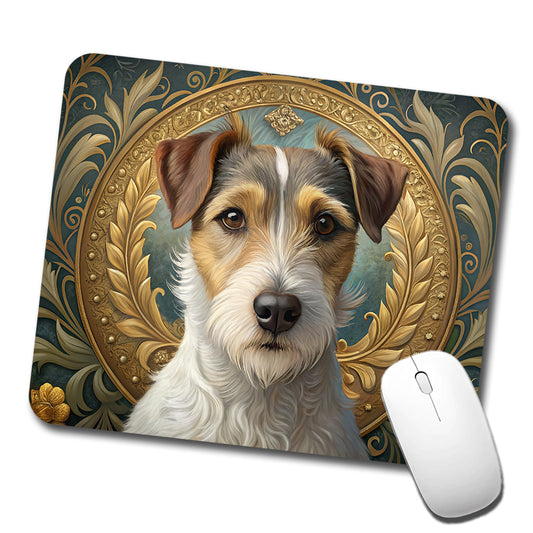 Parson Russell Terrier Dog Art Nouveau Low Profile Mouse Pad Mat