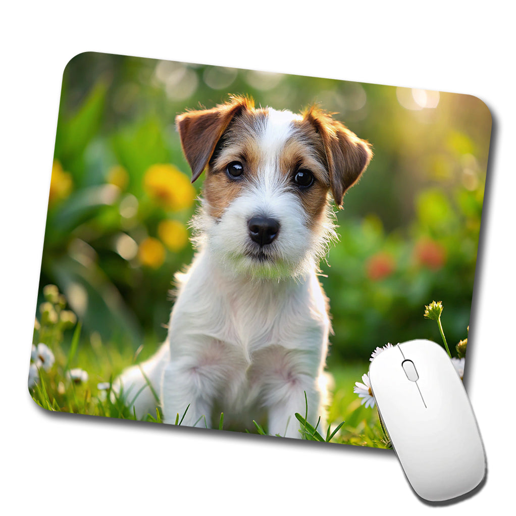 Parson Russell Terrier Dog Puppy Photo Low Profile Mouse Pad Mat